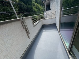川西市清流台、新築一戸建てのバルコニー画像です