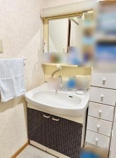 川西市新田、中古一戸建ての洗面画像です