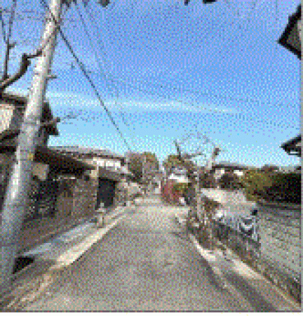 川西市小戸、土地の前面道路を含む現地写真画像です