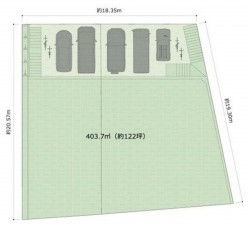 川西市松が丘町、土地の間取り画像です