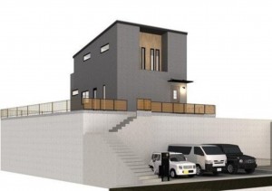 川西市松が丘町、土地の建築プラン例画像です