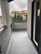 川西市東畦野、新築一戸建てのバルコニー画像です