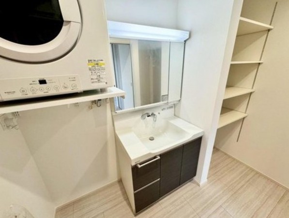 川西市緑台、新築一戸建ての洗面画像です