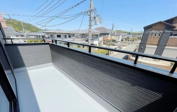 川西市清和台、新築一戸建てのバルコニー画像です