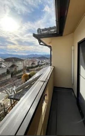 川西市丸山台、中古一戸建てのバルコニー画像です