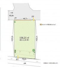 川西市新田、土地の間取り画像です
