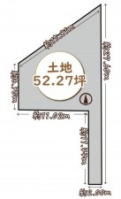 川西市寺畑、土地の間取り画像です