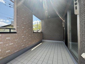 川西市笹部、中古一戸建てのバルコニー画像です