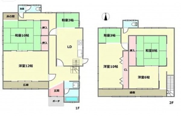 川西市平野、土地の間取り画像です