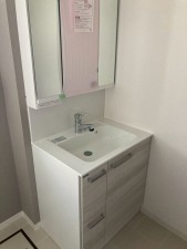 川西市丸山台、中古一戸建ての洗面画像です