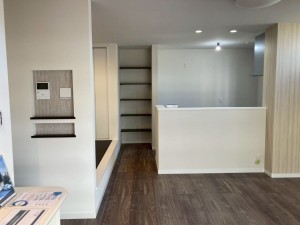 川西市清和台、新築一戸建ての居間画像です