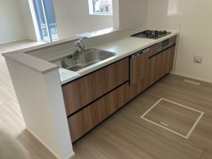 川西市笹部、新築一戸建てのキッチン画像です