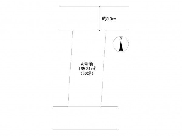 川西市清和台、土地の間取り画像です