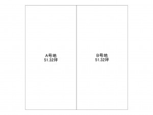 川西市平野、土地の間取り画像です