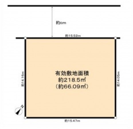 川西市清和台、土地の間取り画像です