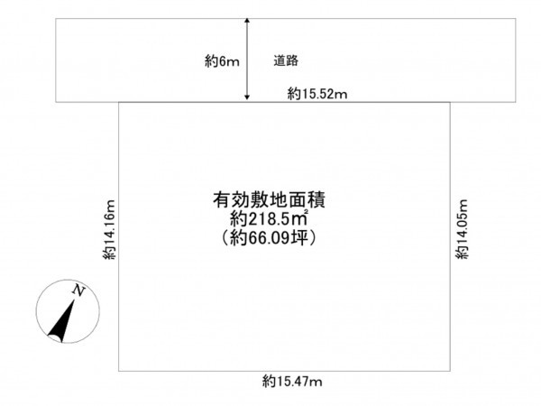 川西市清和台、土地の間取り画像です
