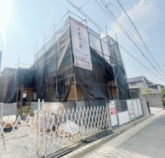 川西市清和台、新築一戸建ての外観画像です
