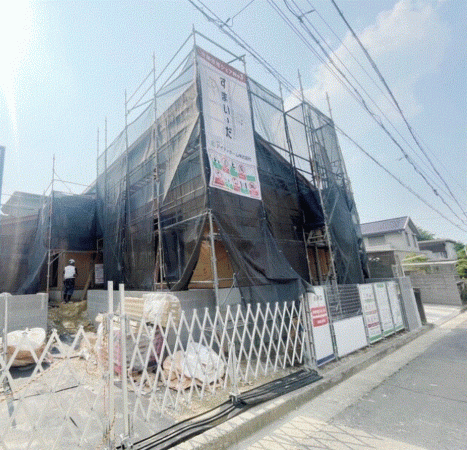 川西市清和台、新築一戸建ての外観画像です