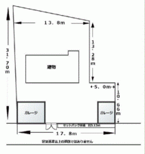 川西市鼓が滝、土地の間取り画像です