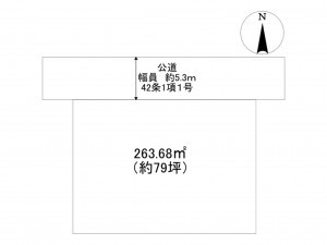 川西市大和、土地の間取り画像です