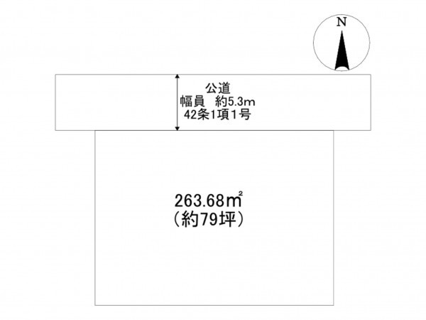 川西市大和、土地の間取り画像です