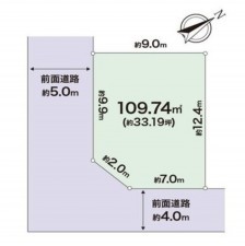 川西市小戸、土地の間取り画像です