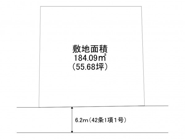 川西市けやき坂、土地の間取り画像です