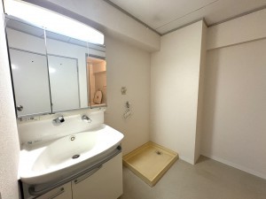 宝塚市、マンションの洗面画像です