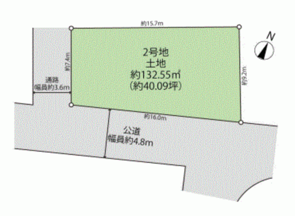 川西市鴬の森町、土地の間取り画像です