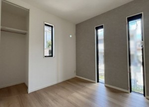 川西市東畦野、新築一戸建ての寝室画像です
