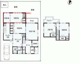 川西市水明台、土地の間取り画像です