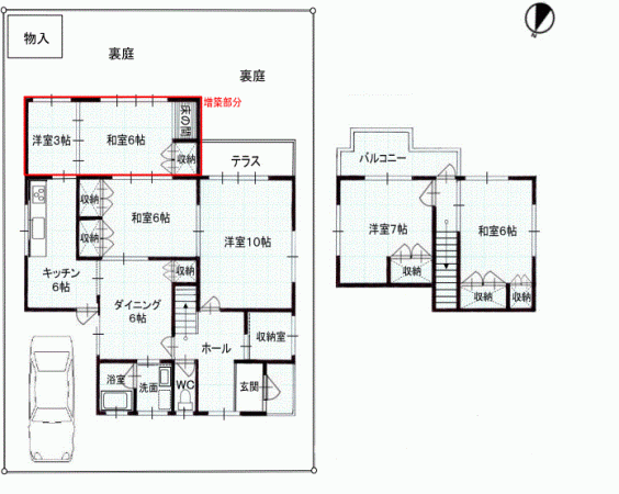 川西市水明台、土地の間取り画像です