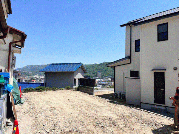 川西市霞ケ丘、土地の外観画像です