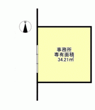 川西市小花、収益物件/店舗の間取り画像です