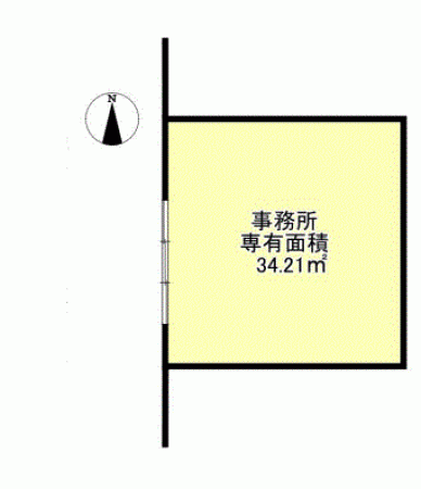 川西市小花、収益物件/店舗の間取り画像です