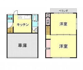 川西市加茂、土地の間取り画像です