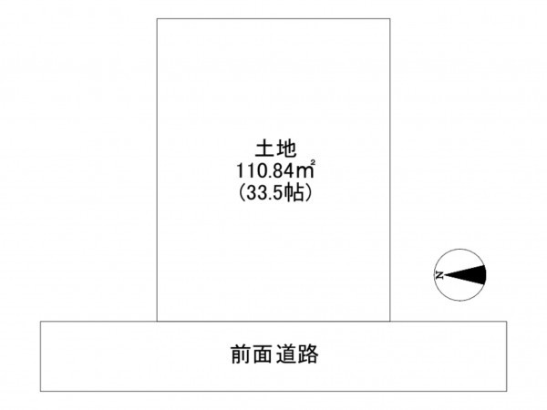 川西市鼓が滝、土地の間取り画像です