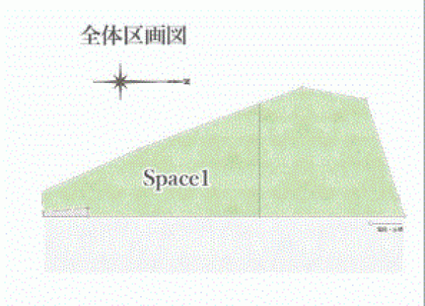 川西市清和台、土地の間取り画像です