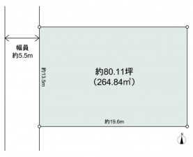 川西市大和、土地の間取り画像です