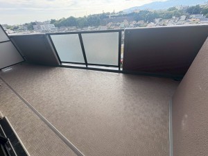 川西市久代、マンションのバルコニー画像です