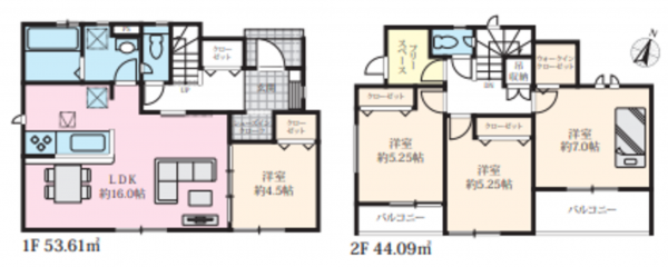 川西市水明台、土地の間取り画像です