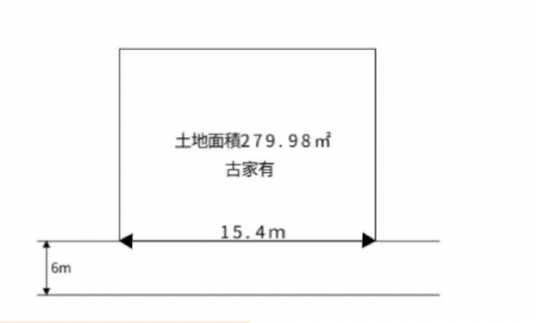 川西市清和台、土地の間取り画像です