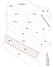 川西市黒川、土地の間取り画像です