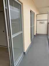 川西市清和台、マンションのバルコニー画像です