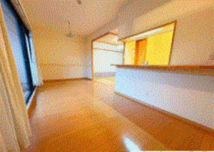 川西市清和台、マンションの居間画像です