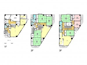 川西市久代、中古一戸建ての間取り画像です
