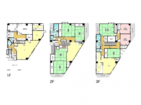 川西市久代、中古一戸建ての間取り画像です