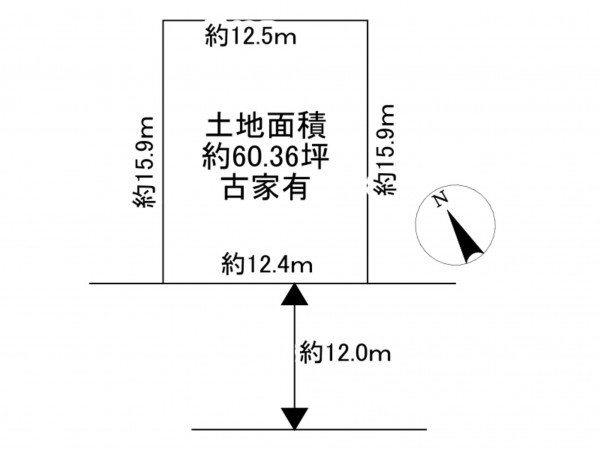 川西市清和台、土地の間取り画像です