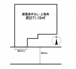 川西市平野、中古一戸建ての間取り画像です