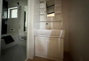 川西市久代、中古一戸建ての洗面画像です